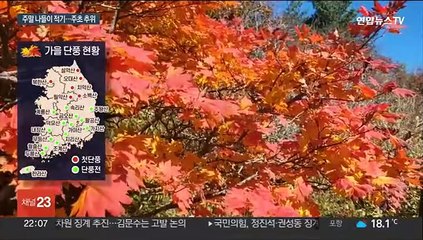 주말까지 완연한 가을…다음 주 초 기온 뚝 '초겨울'