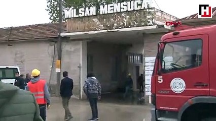 Müzedeki inşaatta iskele çöktü