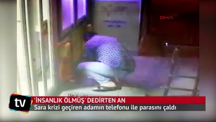 Sara krizi geçiren adamın telefonu ile parasını çaldı