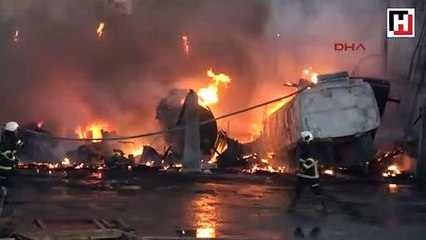 Adana'da kullanılmayan fabrikada yangın