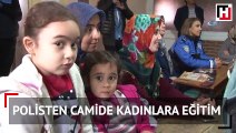 Adana'da polisten camide kadınlara eğitim