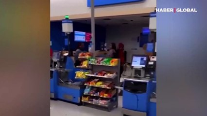 Markette meydan dayağı! Kadınlar birbirlerine tekme tokat saldırdı