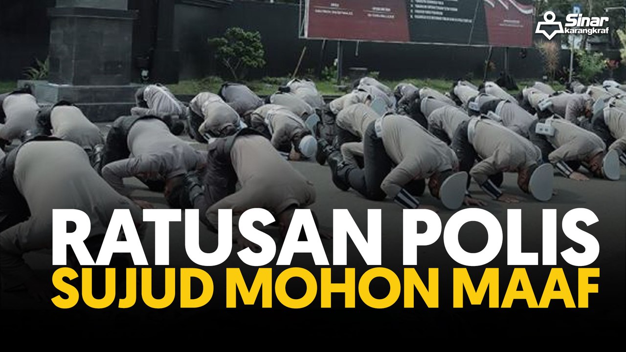 Ratusan polis sujud mohon maaf