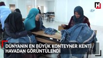 Dünyanın en büyük konteyner kenti havadan görüntülendi! Hem de Türkiye'de