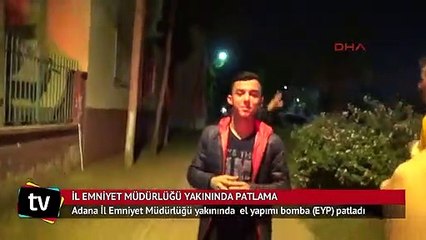 Emniyet Müdürlüğü yakınında ses bombası patladı
