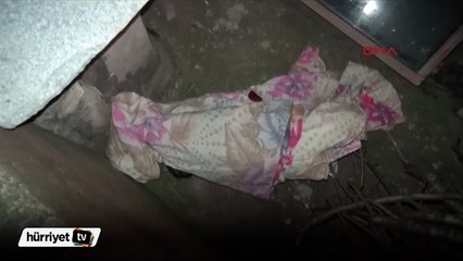 Damda çıplak erkek bebek cesedi bulundu