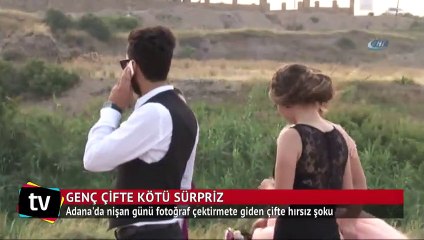 Nişan günü hırsız şoku