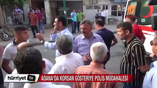 Adana'da göstericilere polis müdahalesi