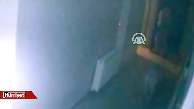 Hırsızlık zanlısının köpeği severek dışarı çıkarması kamerada -