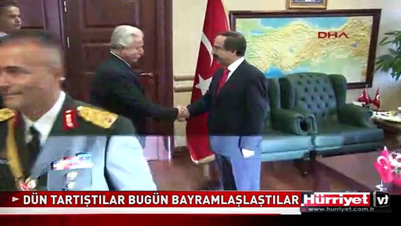 DÜN TARTIŞTILAR BUGÜN BAYRAMLAŞLAŞTILAR