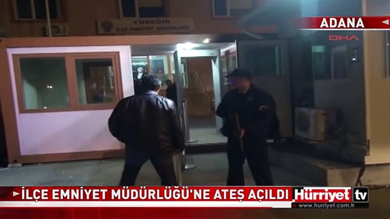 ADANA'DA İLÇE EMNİYET MÜDÜRLÜĞÜ'NE ATEŞ AÇILDI: 1 POLİS YARALI