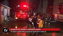 Adana'da kız öğrenci yurdunda yangın