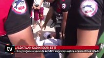 Kocası tarafından aldatılan kadın isyan etti