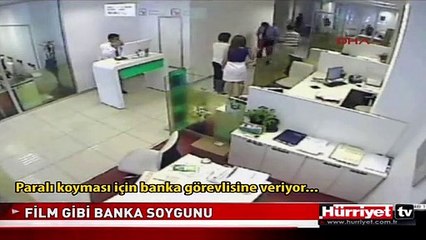 ADANA'DA FİLM GİBİ BANKA SOYGUNU