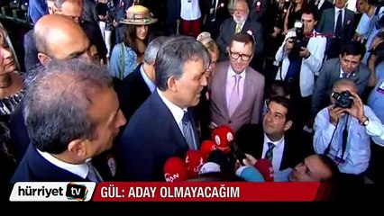 Cumhurbaşkanı Gül: Aday olmayacağım