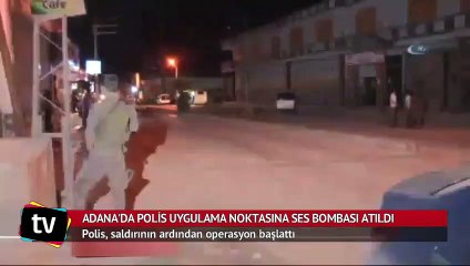 Adana'da polise ses bombalı saldırı