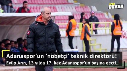 Adanaspor'un 'nöbetçi' teknik direktörü tekrar işbaşında!