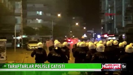 ADANA'DA TARAFTARLAR POLİSLE ÇATIŞTI