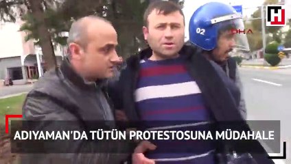 Tütün protestosuna müdahale: Çok sayıda gözaltı var