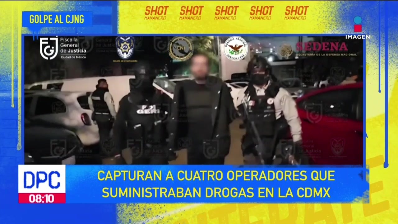 Capturan a 4 operadores del CJNG en la Ciudad de México