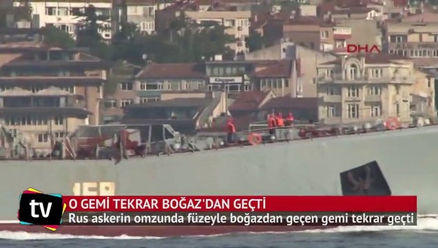 Kriz yaratan Caesar Kunikov adlı gemi Boğaz'dan geçti