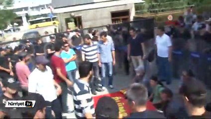 Adli Tıp önünde gerginlik: 4 kişi gözaltında