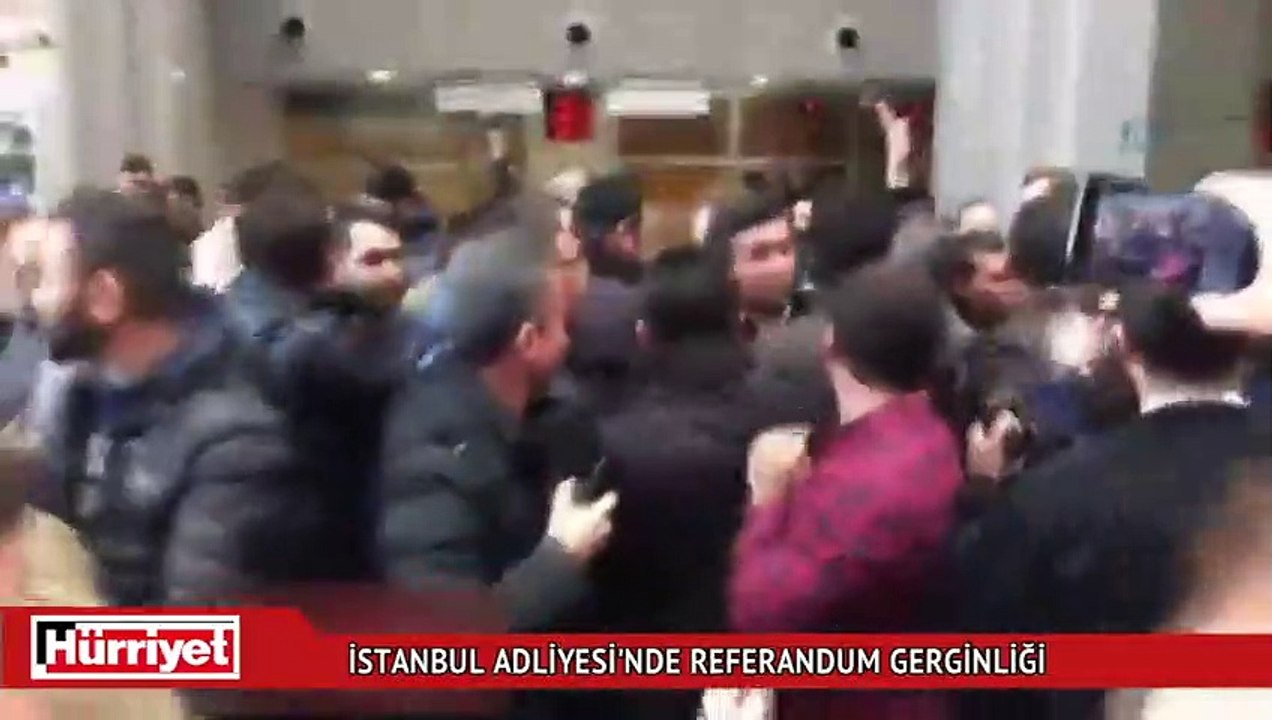 Adliyede itiraz gerginliği