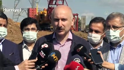 Ulaştırma ve Altyapı Bakanı Karaismailoğlu, Çamlıca Tepesi'nde incelemelerde bulundu