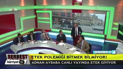 Adnan Aybaba canlı yayında etek giydi