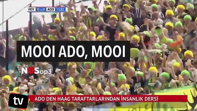 Ado Den Haag taraftarlarından insanlık dersi