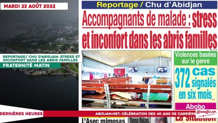 Le Titrologue du 23 Août 2022-  Législatives partielles du 3 septembre- ppa-ci et fpi fuient la confrontation