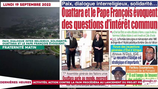 Le Titrologue du 19 septembre 2022- Détention des 46 militaires ivoiriens au mali- l'onu désavoue Assimi Goïta