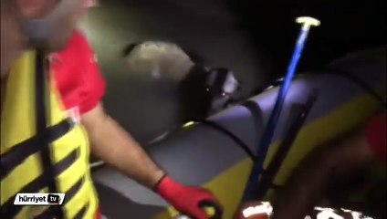 Bataklığa batan köpeği kurtarmak için seferber oldular