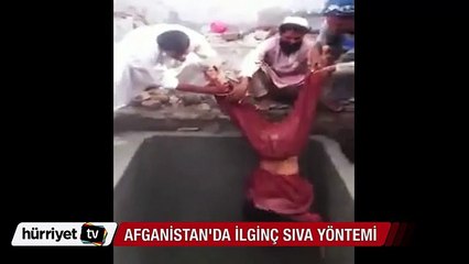 Afganistan'da ilginç sıva yöntemi