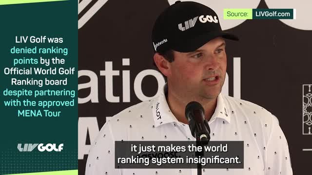 'It's a political battle' - Reed on LIV Golf's world ranking points situation
