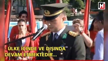 Afrin şehidi Oğuz Kaan Usta'nın '30 Ağustos'ta yaptığı konuşma