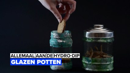 Allemaal aan de Hydro-dip them all: pimp je glazen potten
