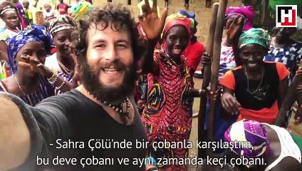 Bisikletli 'Evliya Çelebi' Afrika’nın hayallerini derliyor