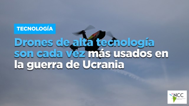 Drones de alta tecnología son cada vez más usados en la guerra de Ucrania