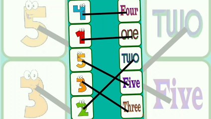 Number matching animation video for kids educational video Brain master