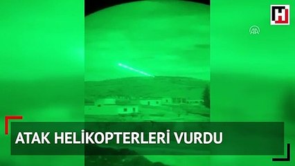 ATAK helikopterleri vurdu... 9 terörist öldürüldü