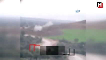 Fırtına obüsleri PYD mevzilerini böyle vurdu