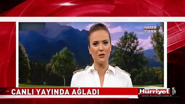 ÜNLÜ SPİKER CANLI YAYINDA HÜNGÜR HÜNGÜR AĞLADI