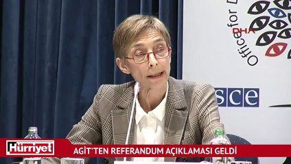 AGİT’ten referandum açıklaması geldi