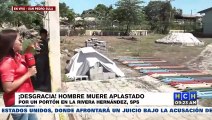 ¡Tragedia! Guardia muere aplastado por enorme portón de una escuela sampedrana