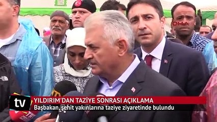 Başbakan Yıldırım'dan taziye ziyareti