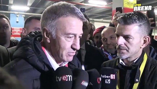 Trabzonspor Kulübü Başkanı Ahmet Ağaoğlu, Sivasspor mücadelesini değerlendirdi