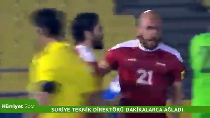 Suriye Teknik Direktörü dakikalarca ağladı