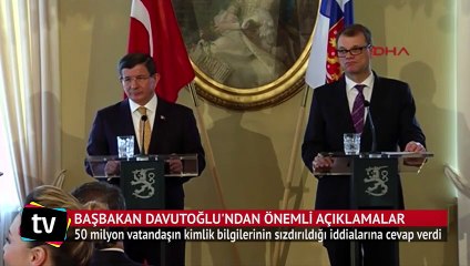 Davutoğlu: Verilerin sızdırılması konusunu ciddiyetle ele alıyoruz