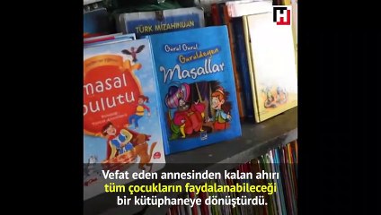 Ahırı kütüphaneye çeviren lise öğrencisi